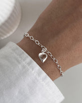 Pulseira 017 coração cristal