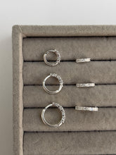 Brinco 0007 trio argola cristal