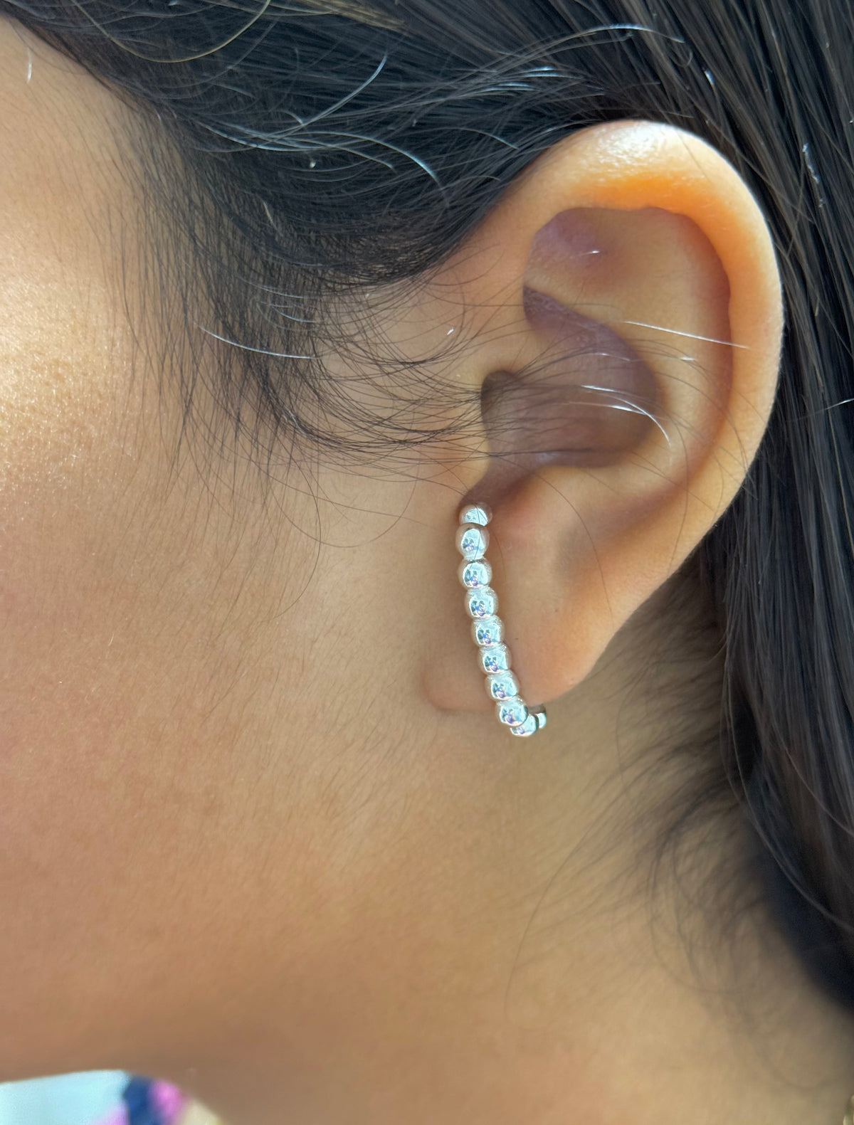 Brinco 0025 Ear cuff  bolinhas