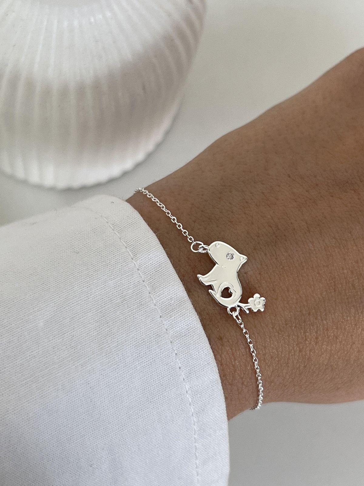 Pulseira 005 Infantil 15cm com redutor até 12cm capivara