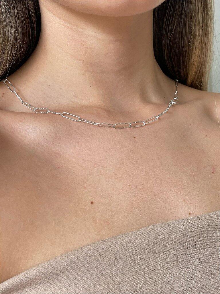 Colar 009 corrente cartier fantasia 40 cm 3,5 mm