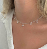 Colar 022 choker ponto de luz (e)