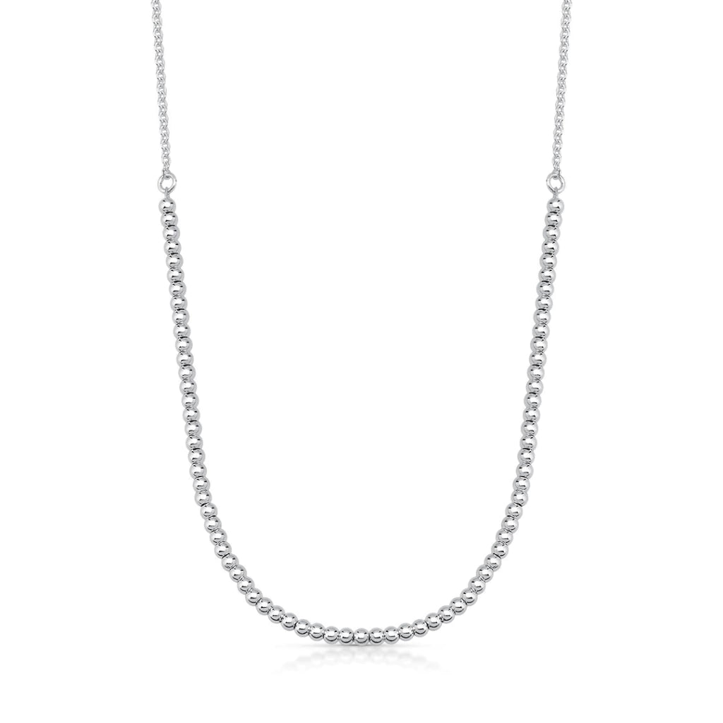 Colar 040 corrente 40cm bolinhas 3mm