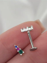 Piercing 001 gota colorida base reta