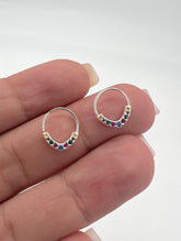 Piercing 002 argola cravejado colorido