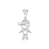 Pingente 003 menino bone cristal