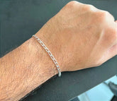 Pulseira 0036 masculina grumet longa 3mm