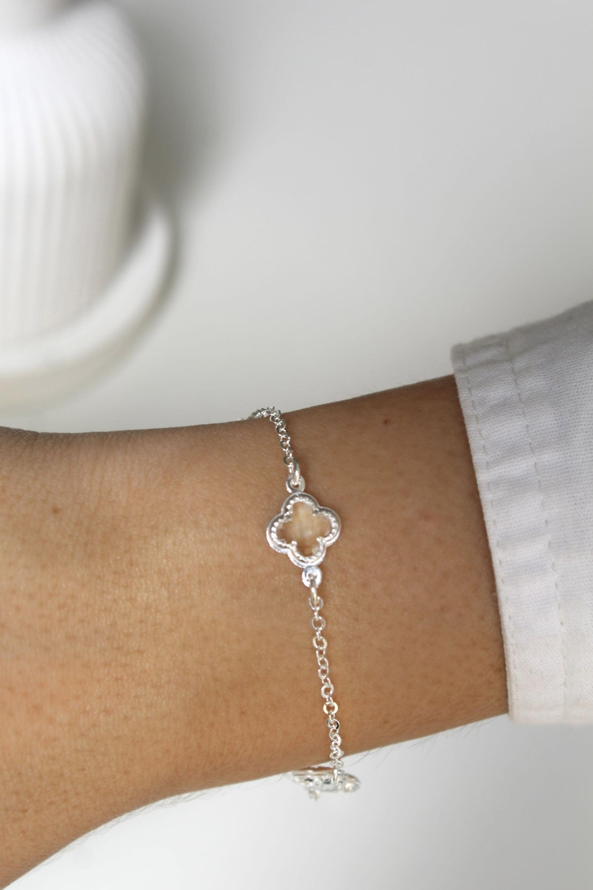 Pulseira 017 cleef pingentes cristal