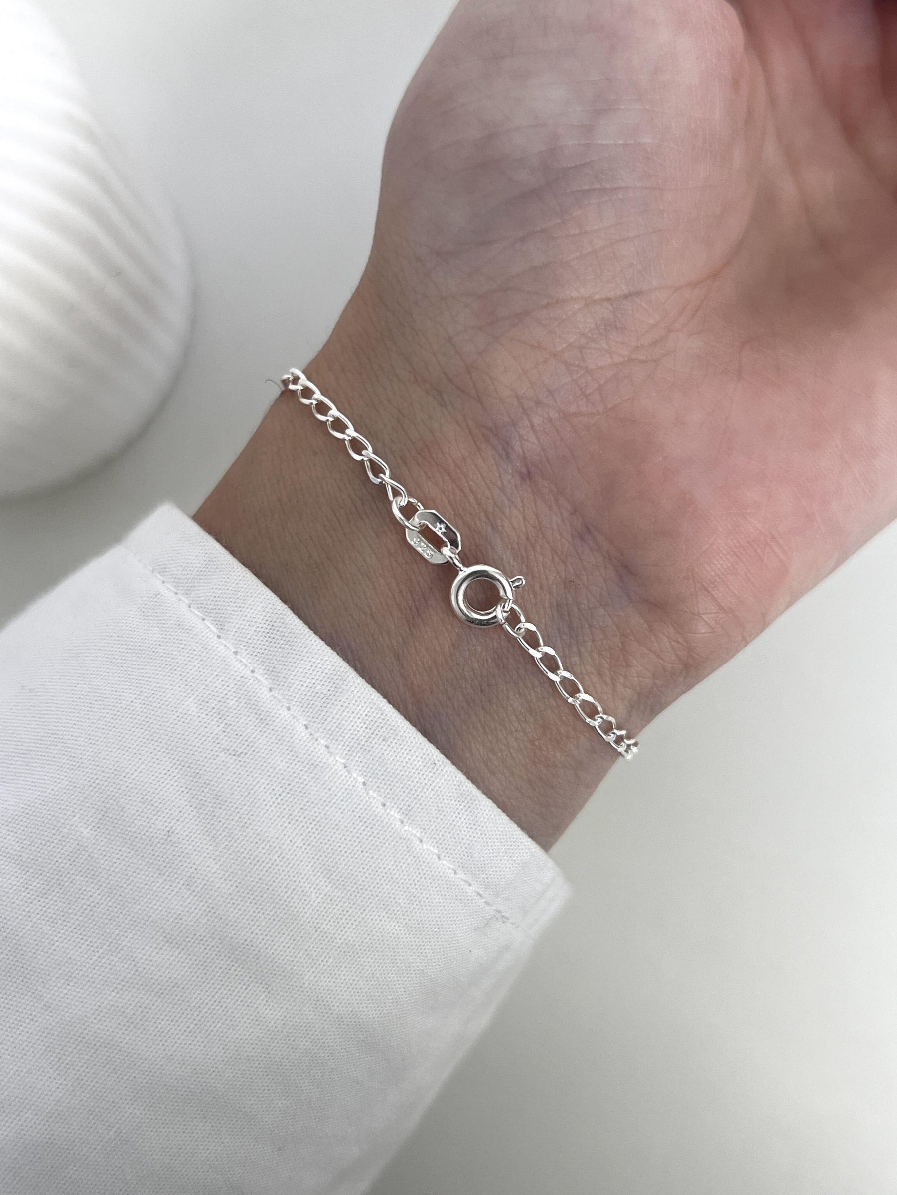 Pulseira 005 Infantil 12 cm pedra lilás