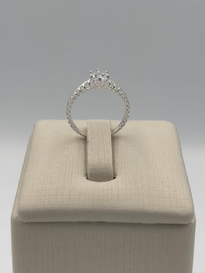 Anel 0015 pedestal pedra cristal