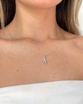 Colar 001 Nossa Senhora zircônia Azul