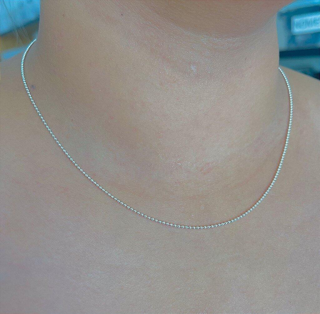 Colar 015 espessura diamantada B10 45cm