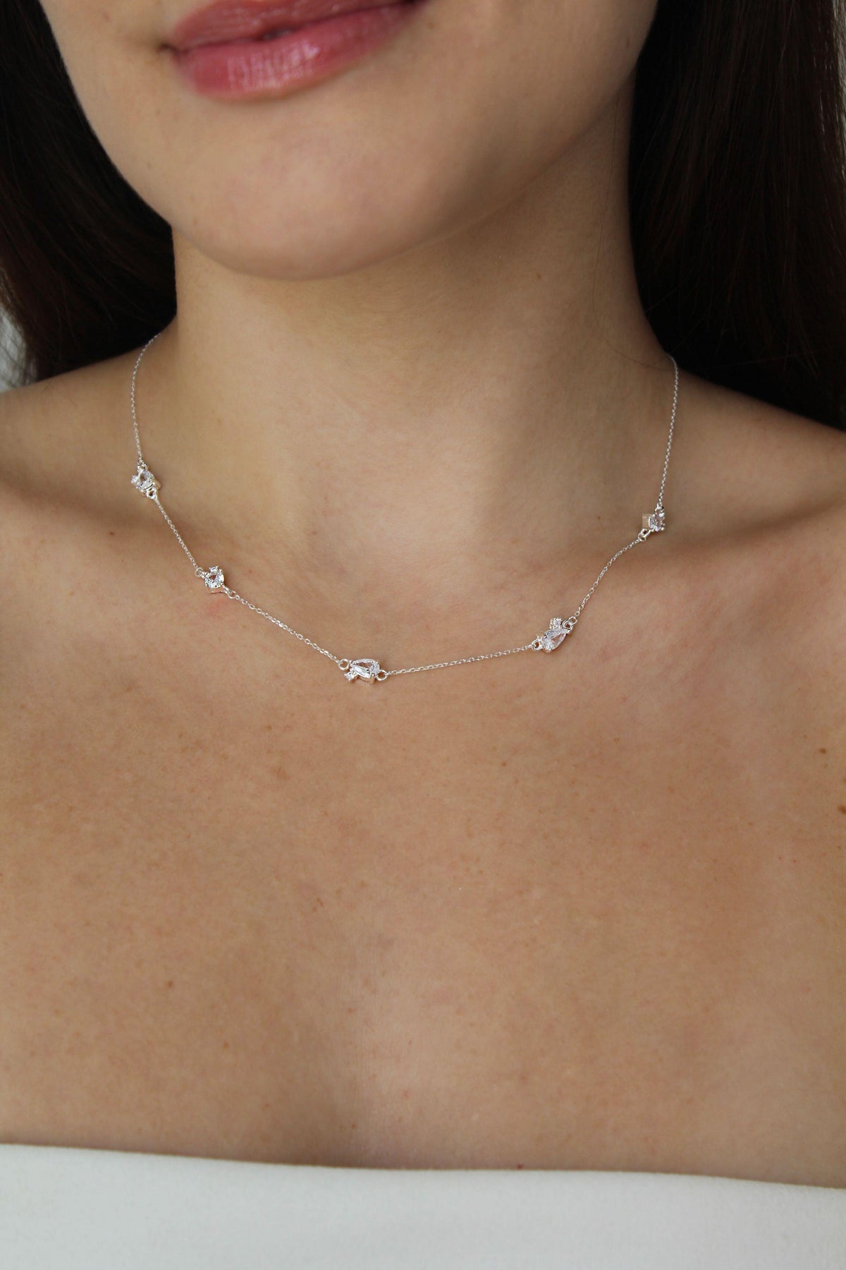 Colar 0020 pedras cristais