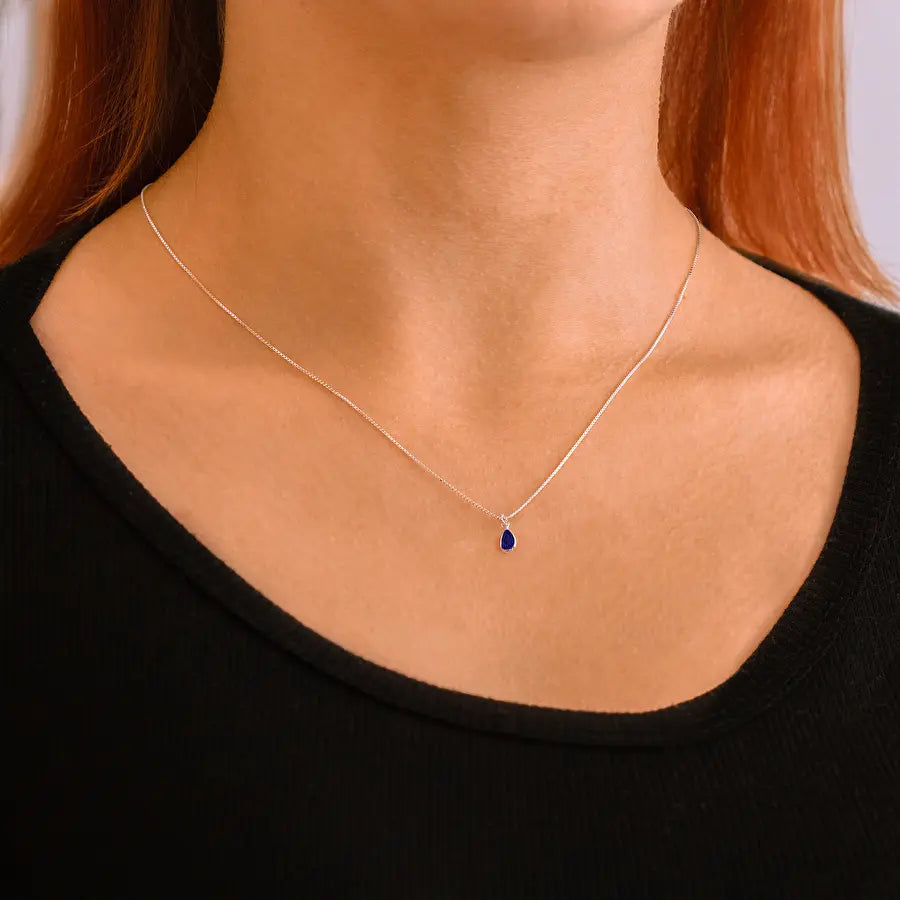 Colar 027 pingente zirconia ônix preta