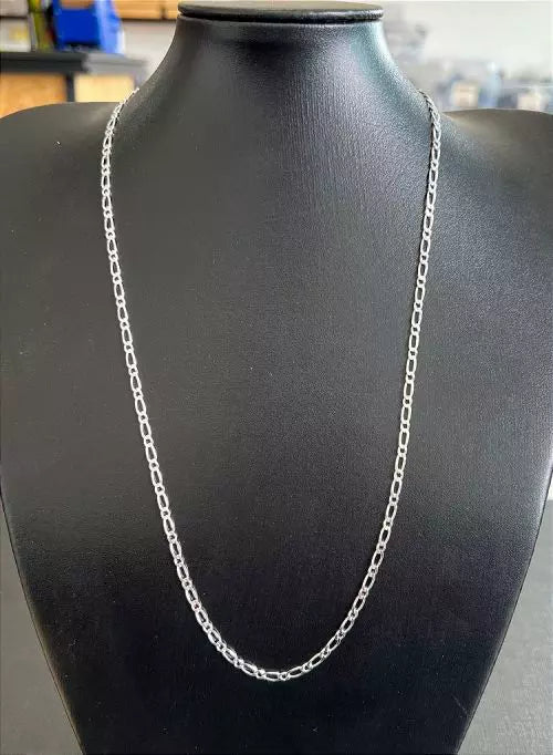 Colar 036 corrente masculina 1x1 3mm 60cm