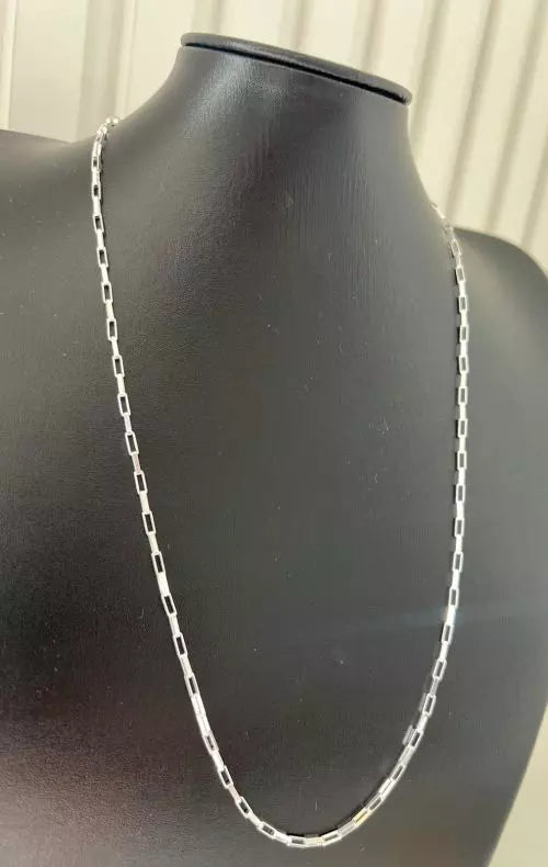 Colar 036 corrente masculina veneziana longa 2,5mm 60cm