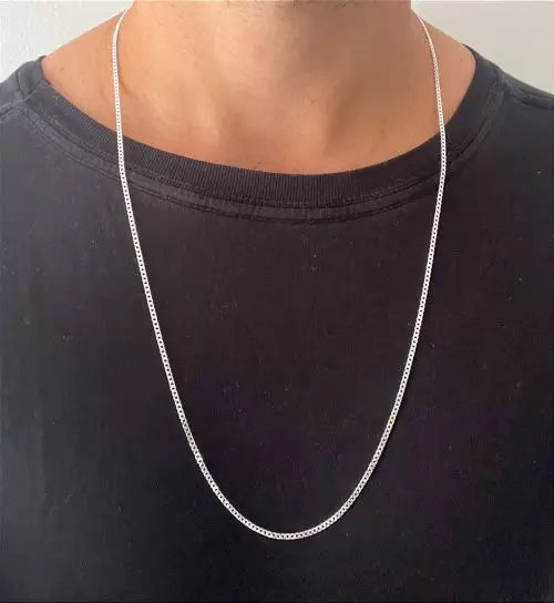 Colar 036 corrente masculina grumet 2mm 70cm