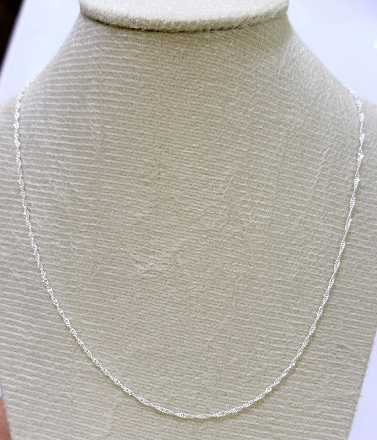 Colar 038 corrente singapura fina 45 cm