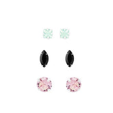 Brinco 0052 Trio Ponto de Luz Zirconias