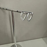 Brinco 0035 Argola dupla triangulo cravejado