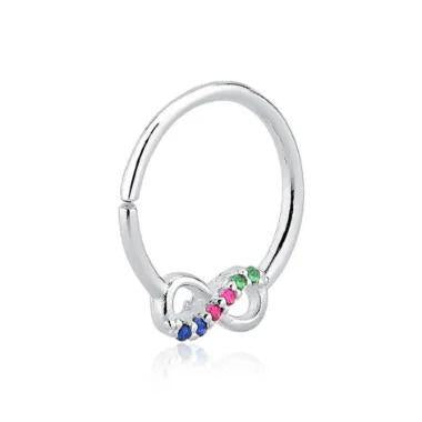 Piercing 003 argola infinito colorido