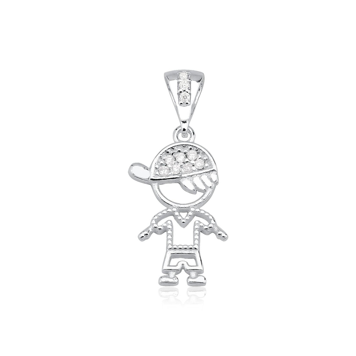 Pingente 003 menino bone cristal