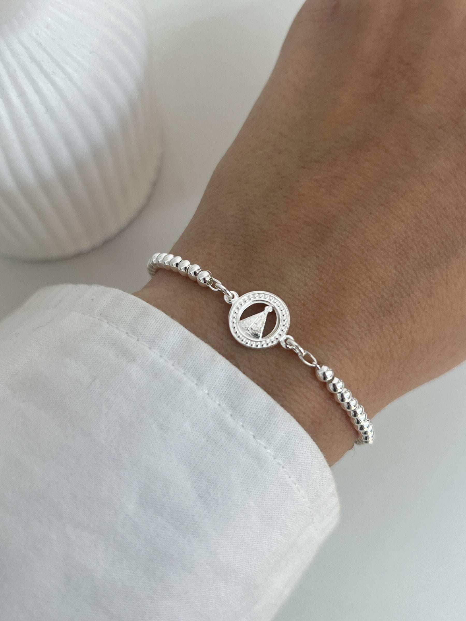 Pulseira 003 bolinhas nossa senhora