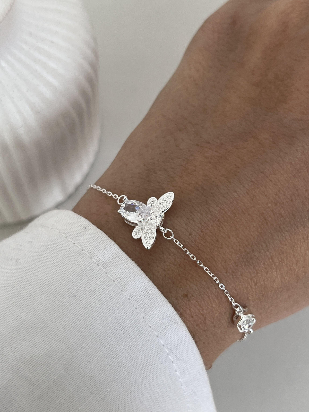 Pulseira 009 abelha cristal